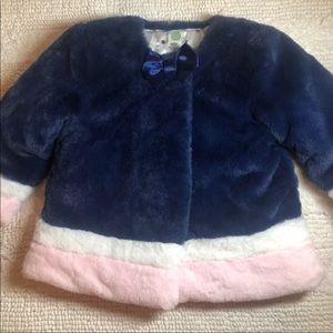 Reversible 18M Little Me Faux Fur Coat